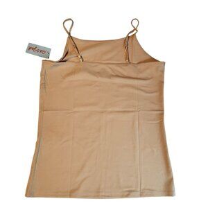Cat & Jack Beige Plus Size XXL (16/18) Camisole Tank Top With Adjustable Straps